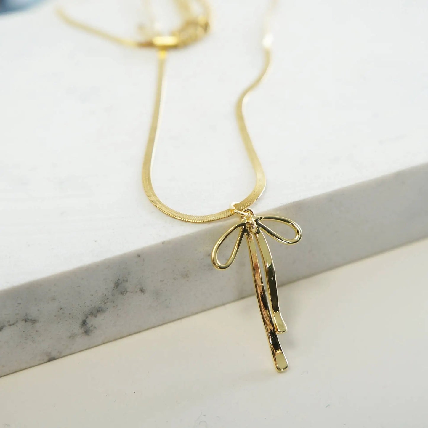 Claire Bow Necklace