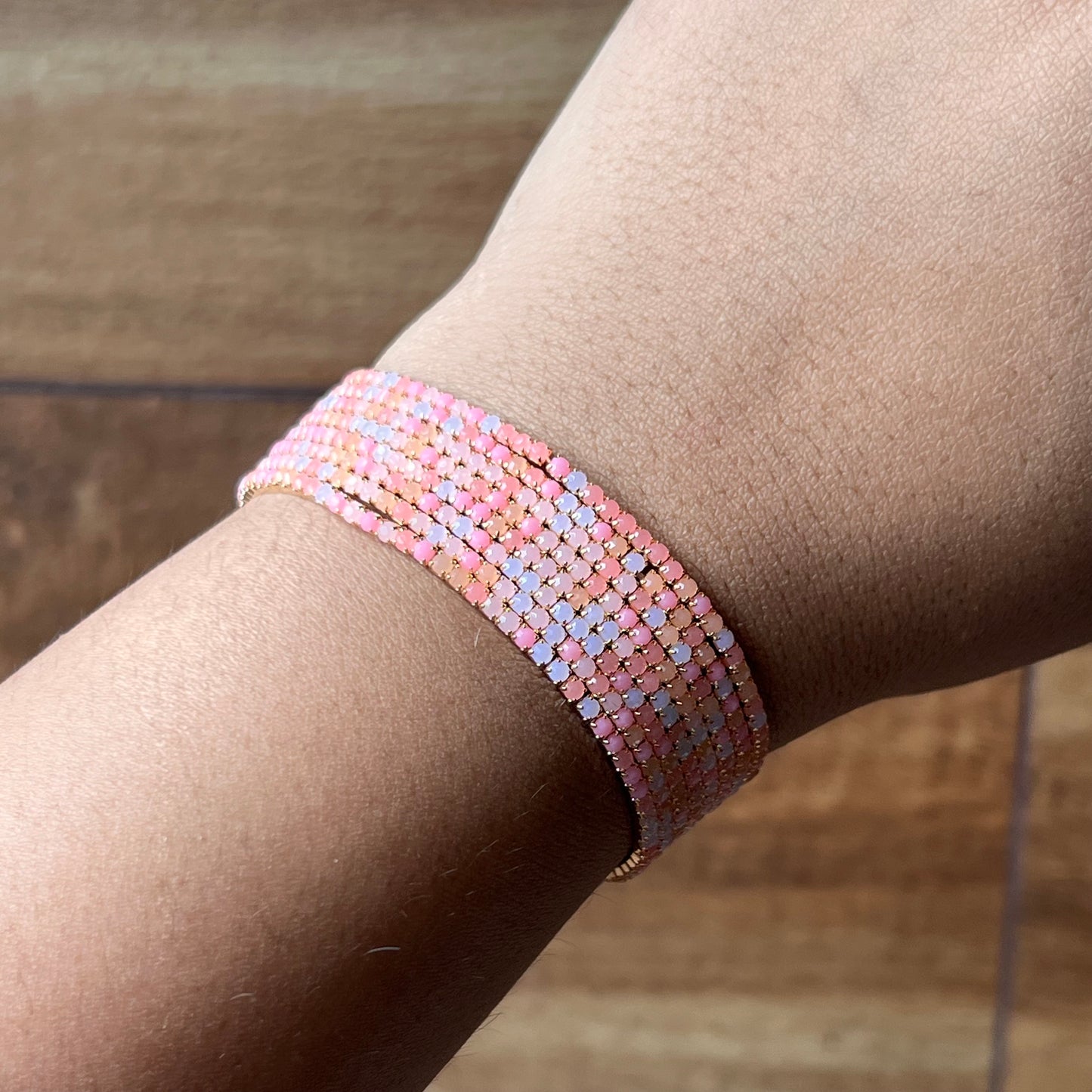 Baby Pink Shimmy Bracelets