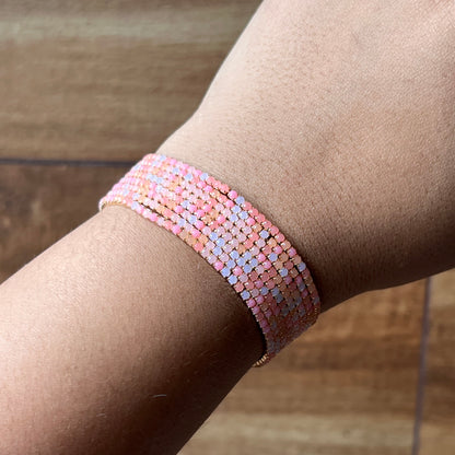 Baby Pink Shimmy Bracelets