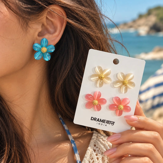 Jelly Flower Earrings
