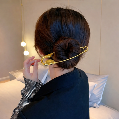 Safety Pin Hair Accessory