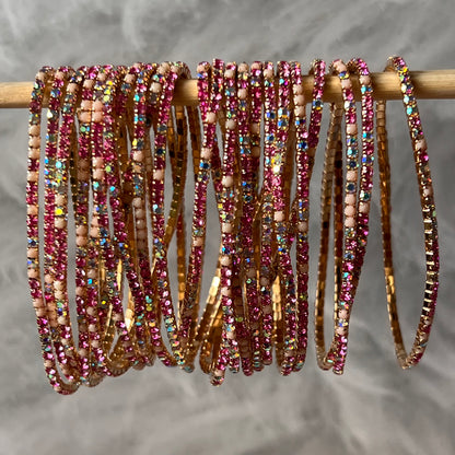 Paris Pink Shimmy Bracelets