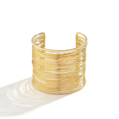 Maze Layered Cuff - Golden