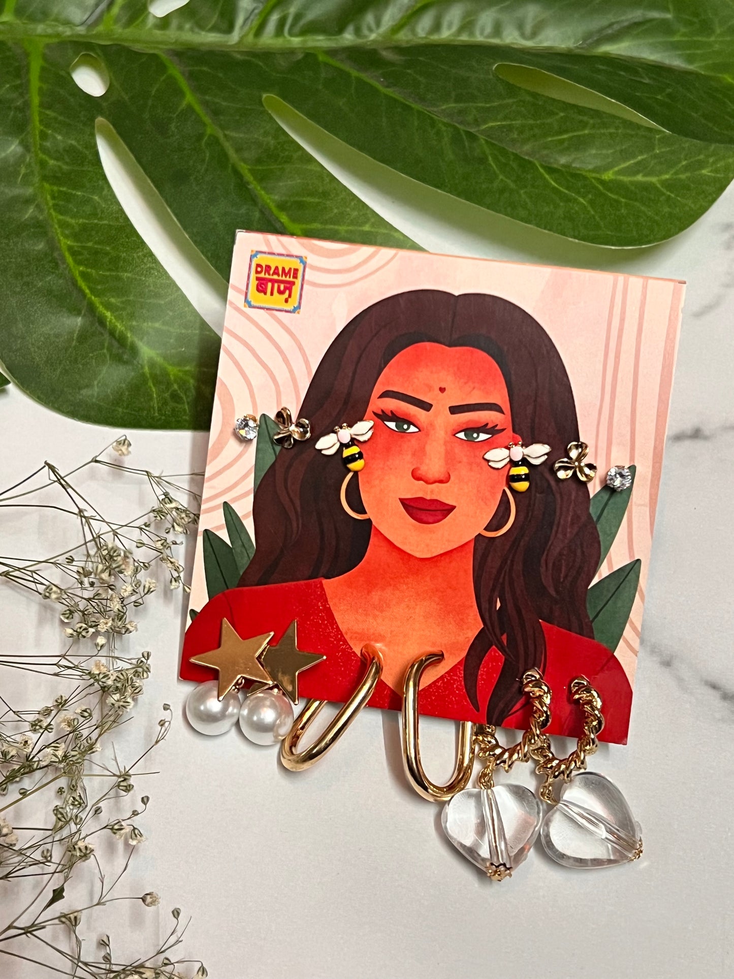 Gaze Earrings Card