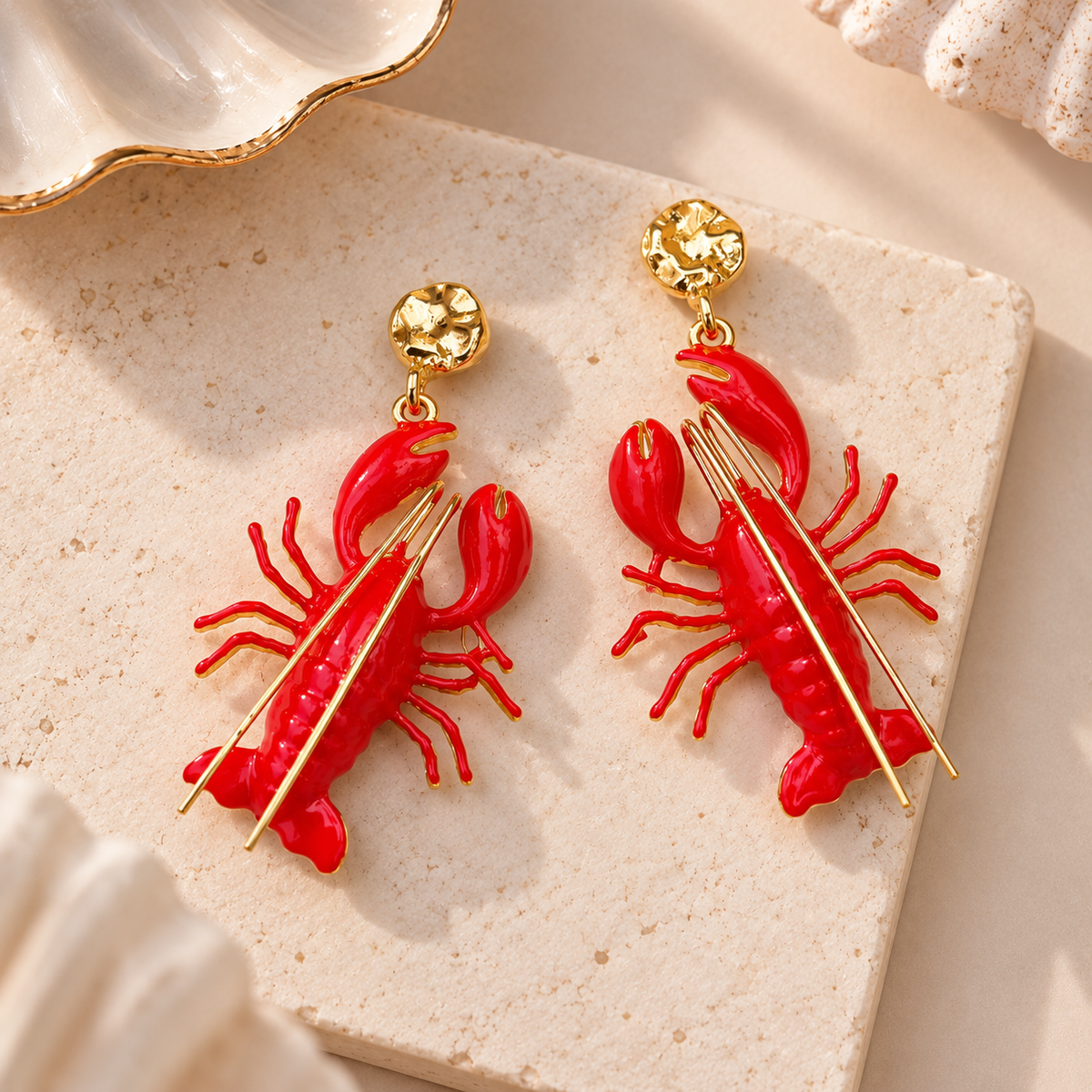 Red Lobster Earrings