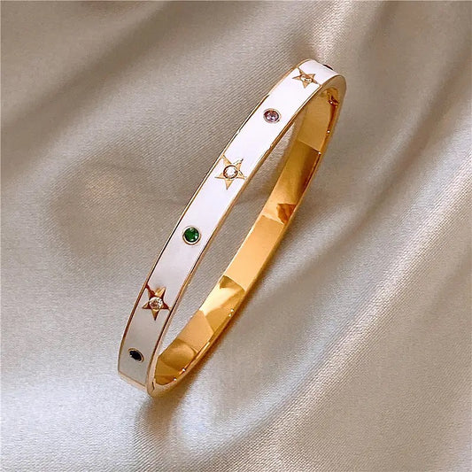 Enamel Star Bracelet