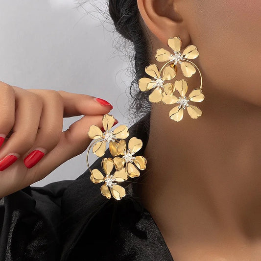 Tri Floral Earrings