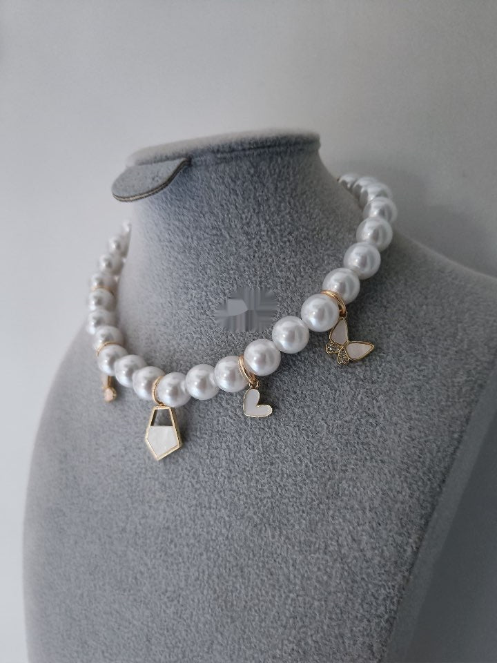 Pearl Charm Choker