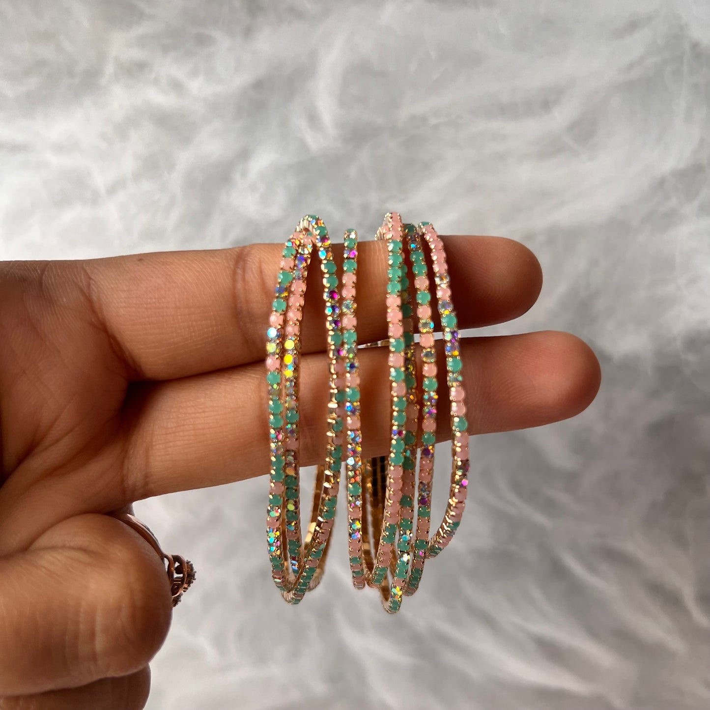 Baby Blue Shimmy Bracelets