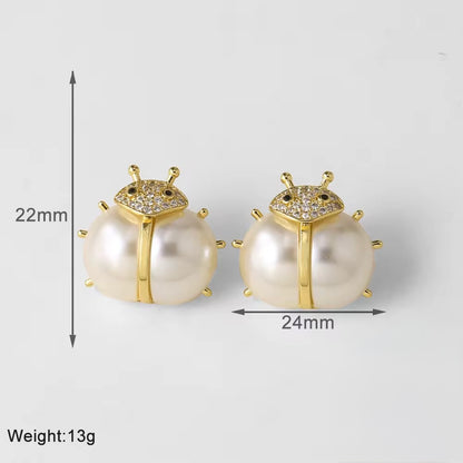 Pearl Bug Studs