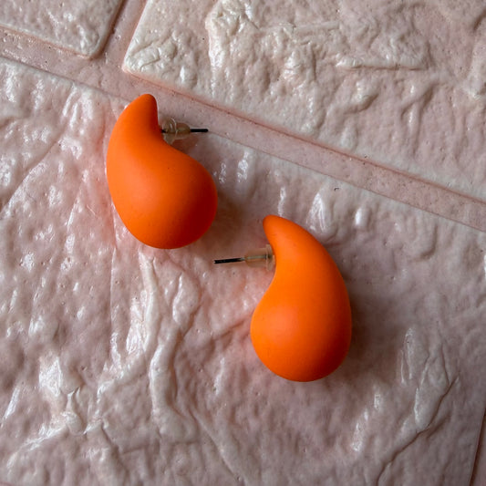 Orange Drop Studs