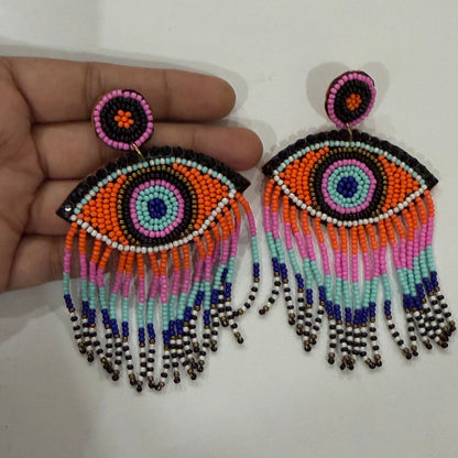 Colored Eye Earrings