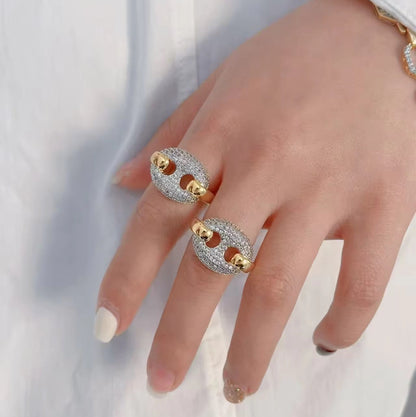 Cuban Diamond Ring