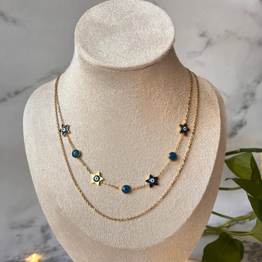 Star Evil Eye Necklace