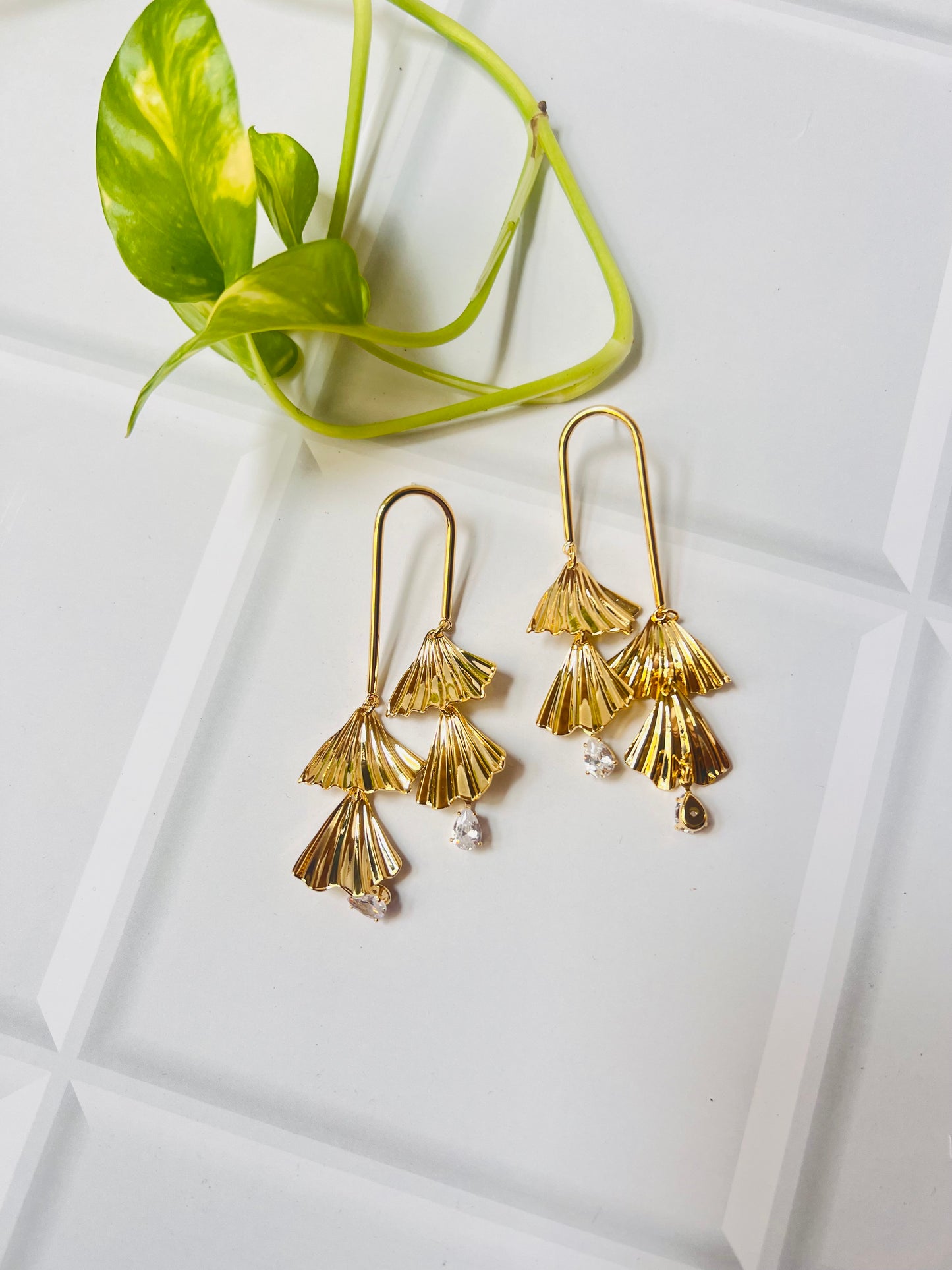 Golden Chandelier Earrings