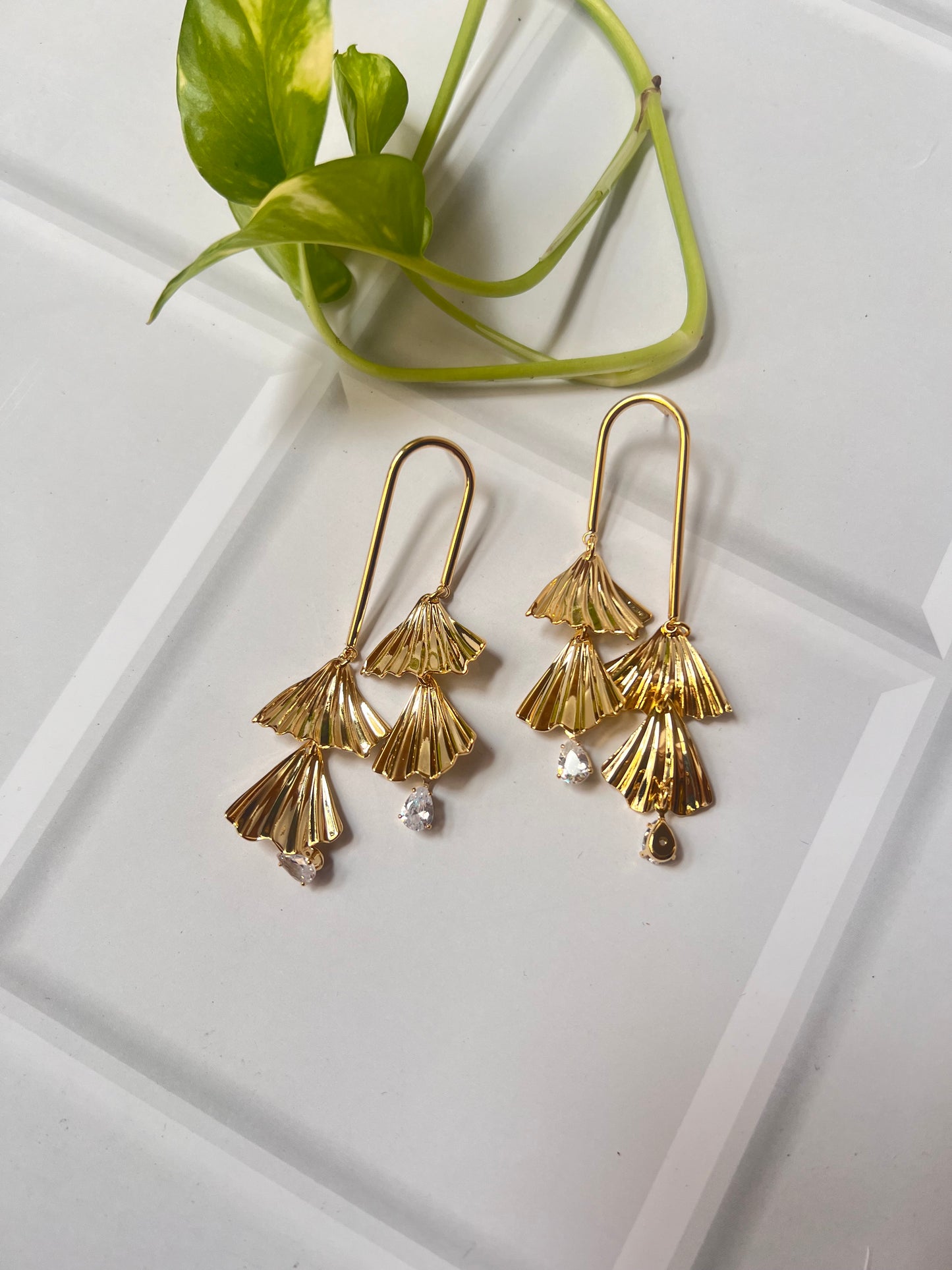 Golden Chandelier Earrings