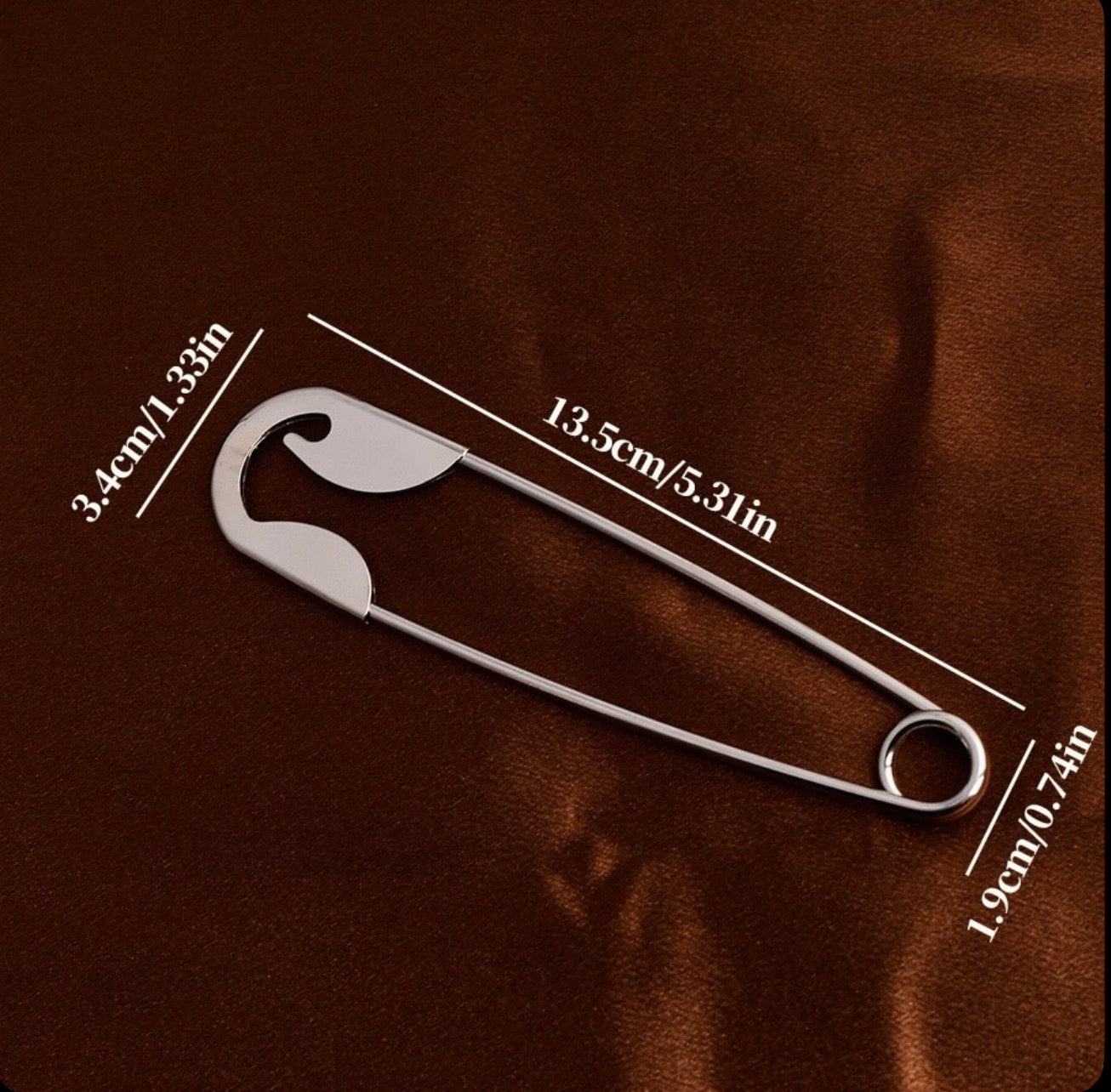 Safety Pin Hair Accessory