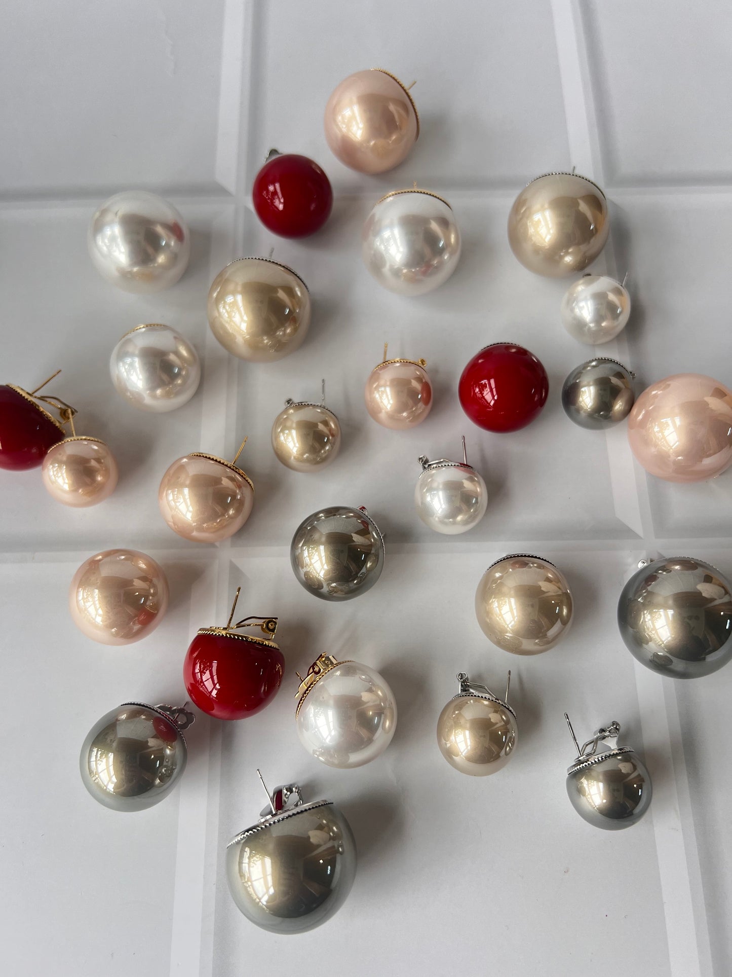 30mm Pearl Studs