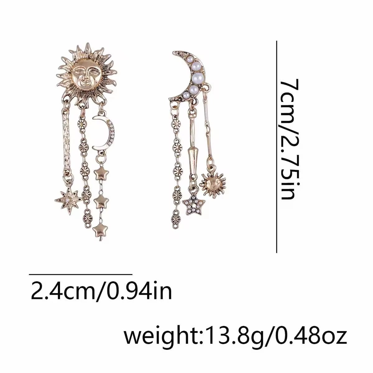 Sun & Moon Earrings