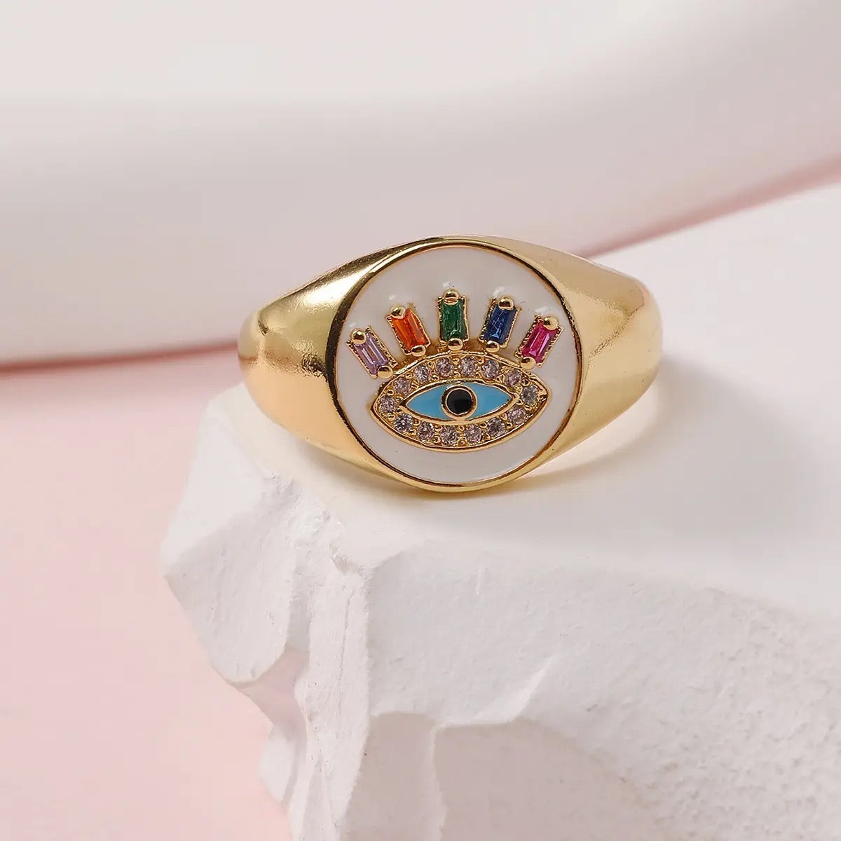 Evil Eye Pop Ring