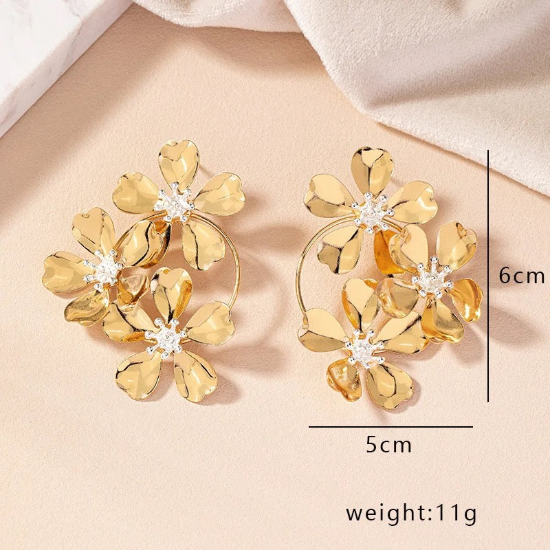 Tri Floral Earrings