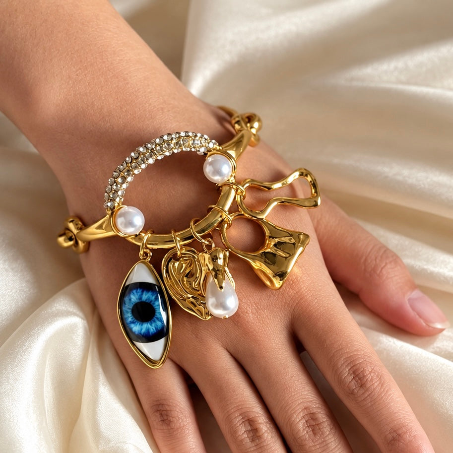 Cleo Charm Eye Bracelet