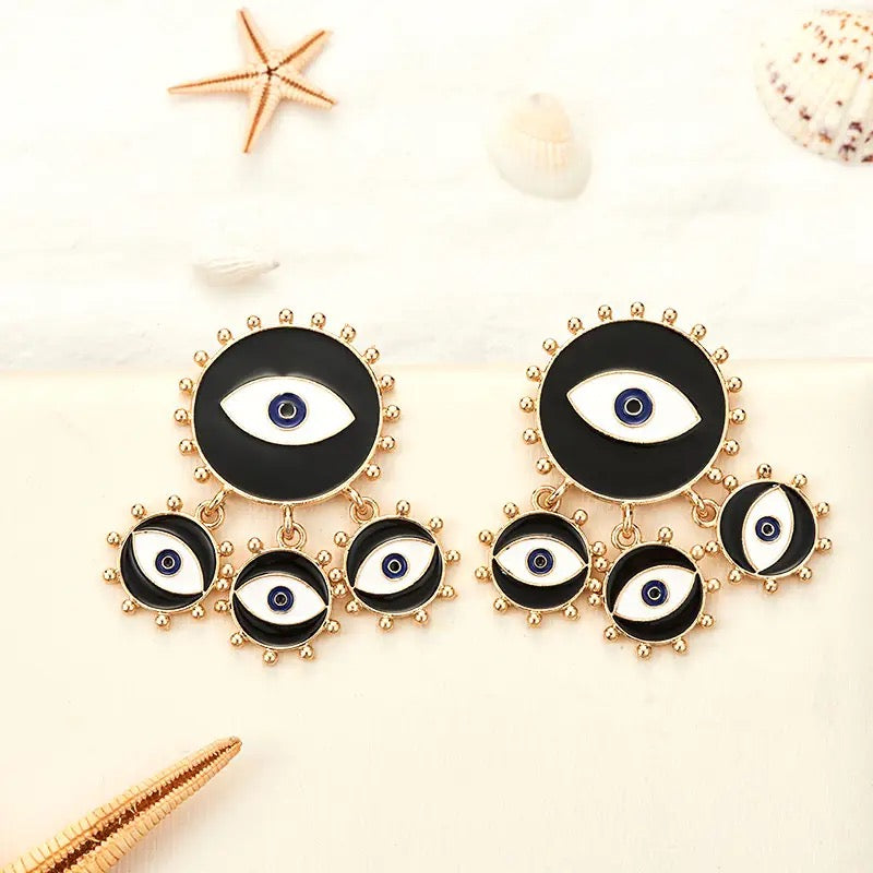 Black Eye Earrings