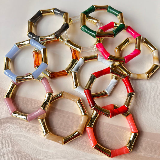 Bamboo Acrylic Bracelet