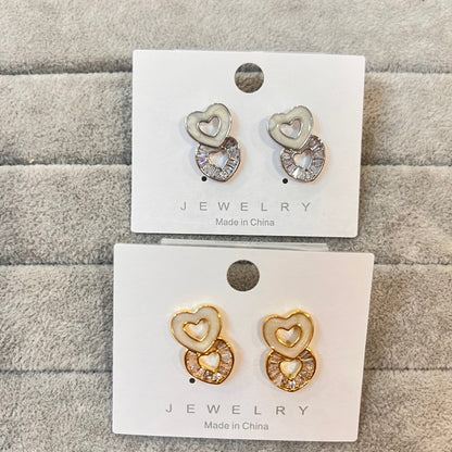 Dual Heart Studs