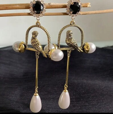 Vintage Bird Earrings