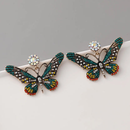Diamond Butterfly Earrings