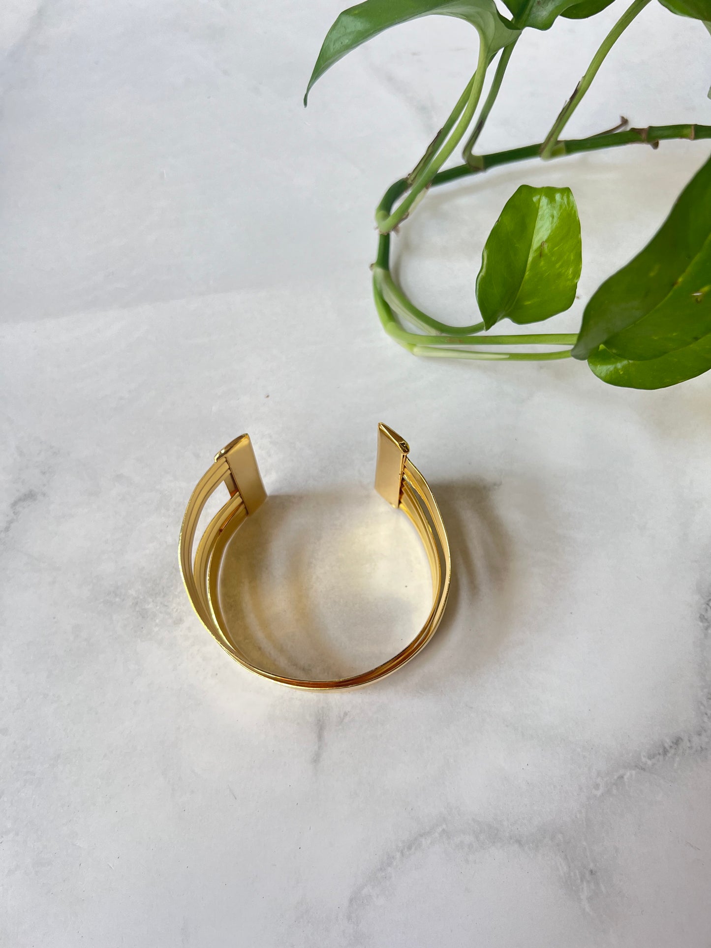 Kala Cross Brass Hand Cuff