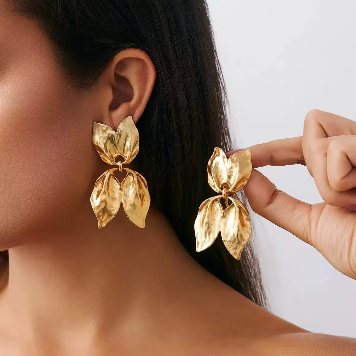 Golden Fern Earrings