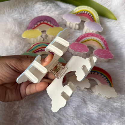 Rainbow Big Claw Clip