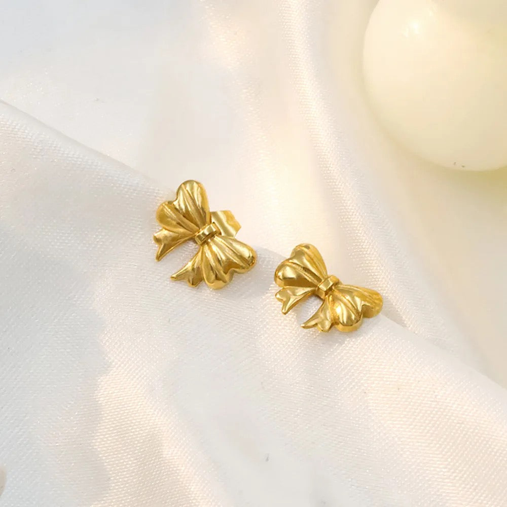 Tiny Bow Studs