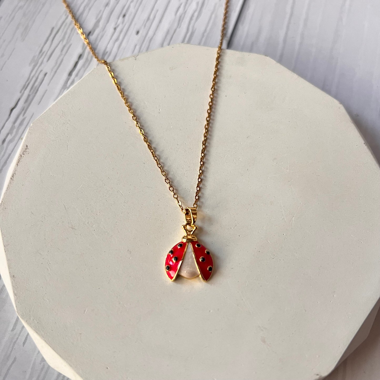 Lady Bug Necklace