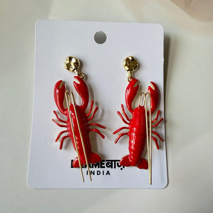 Red Lobster Earrings