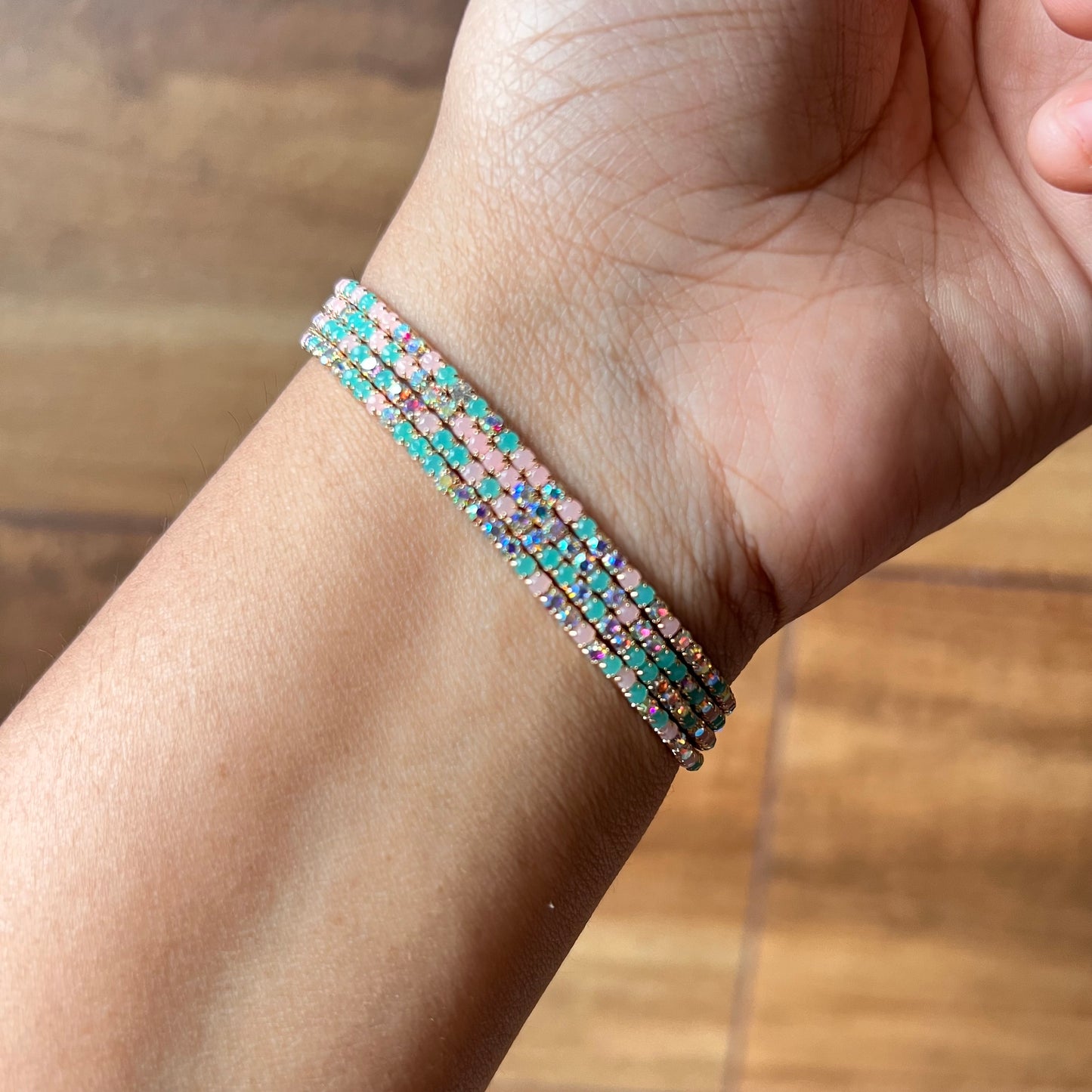 Baby Blue Shimmy Bracelets