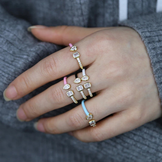 Dainty Enamel Ring