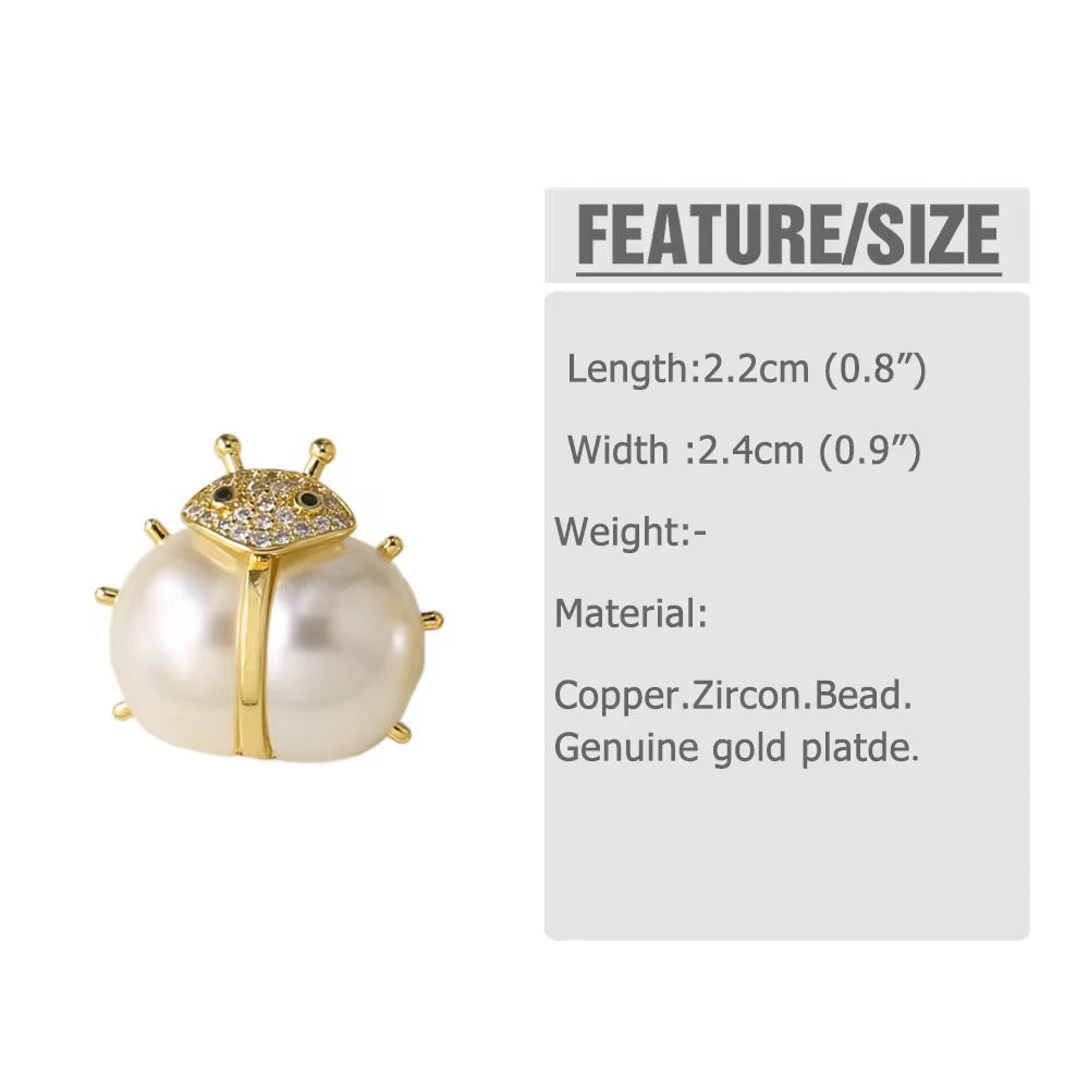 Pearl Bug Studs