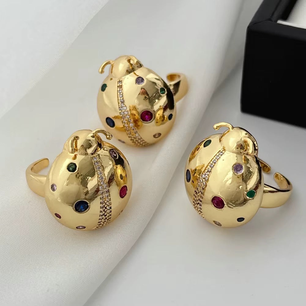 Golden Bug Ring