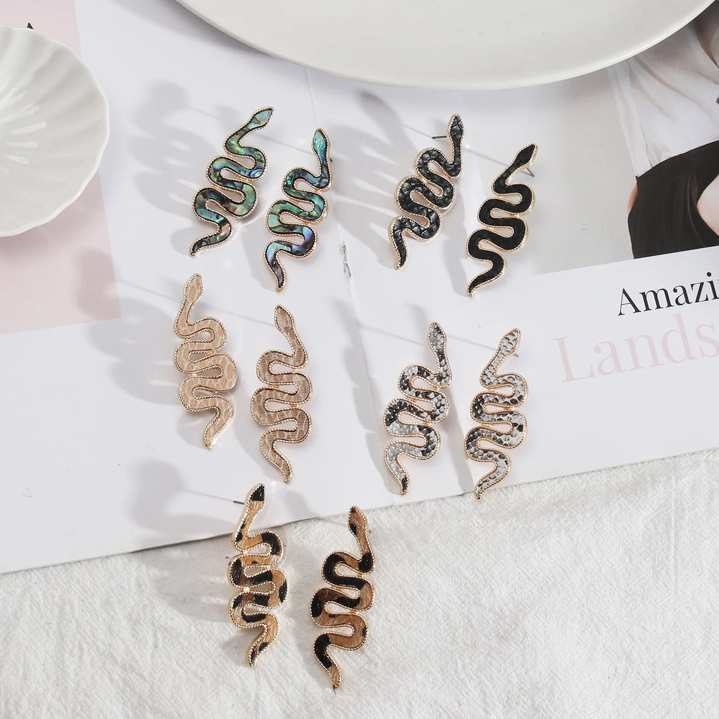 Snakeskin Earrings