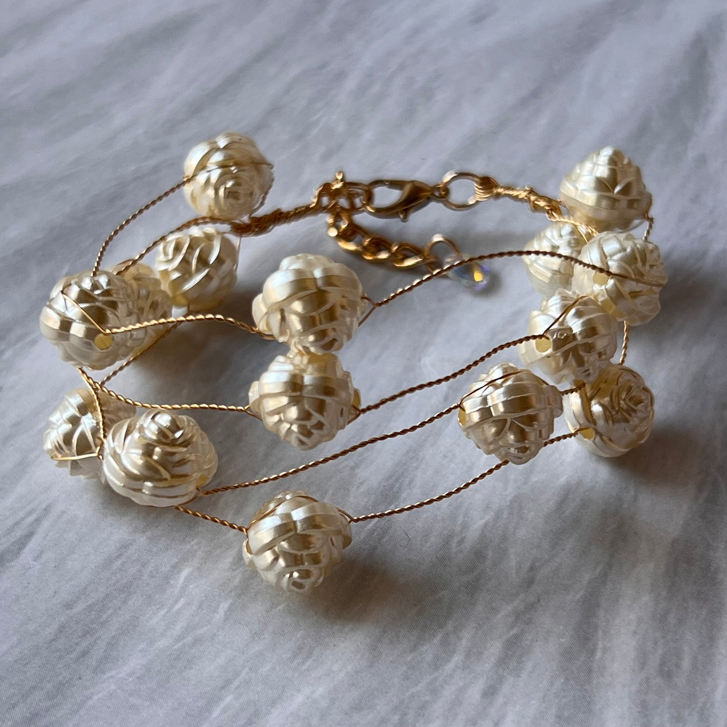 Rose Pearl Bracelet