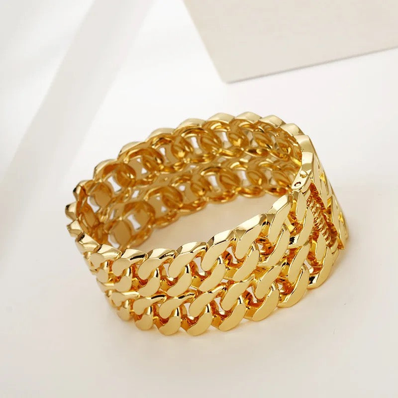 Double Chain Link Cuff