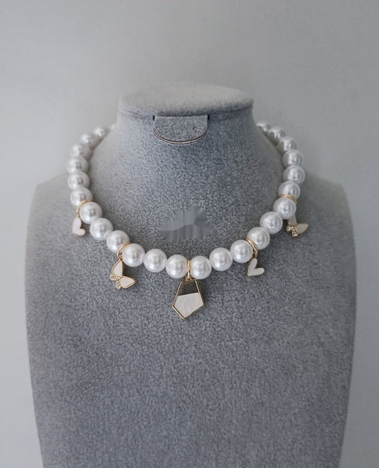 Pearl Charm Choker