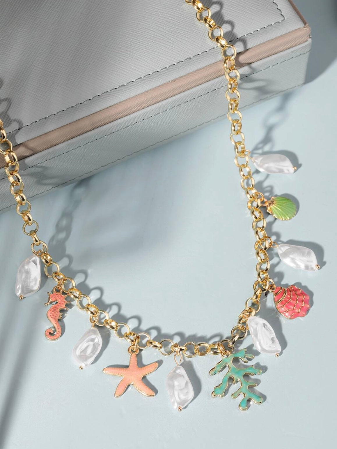 Shell Party Charm Necklace