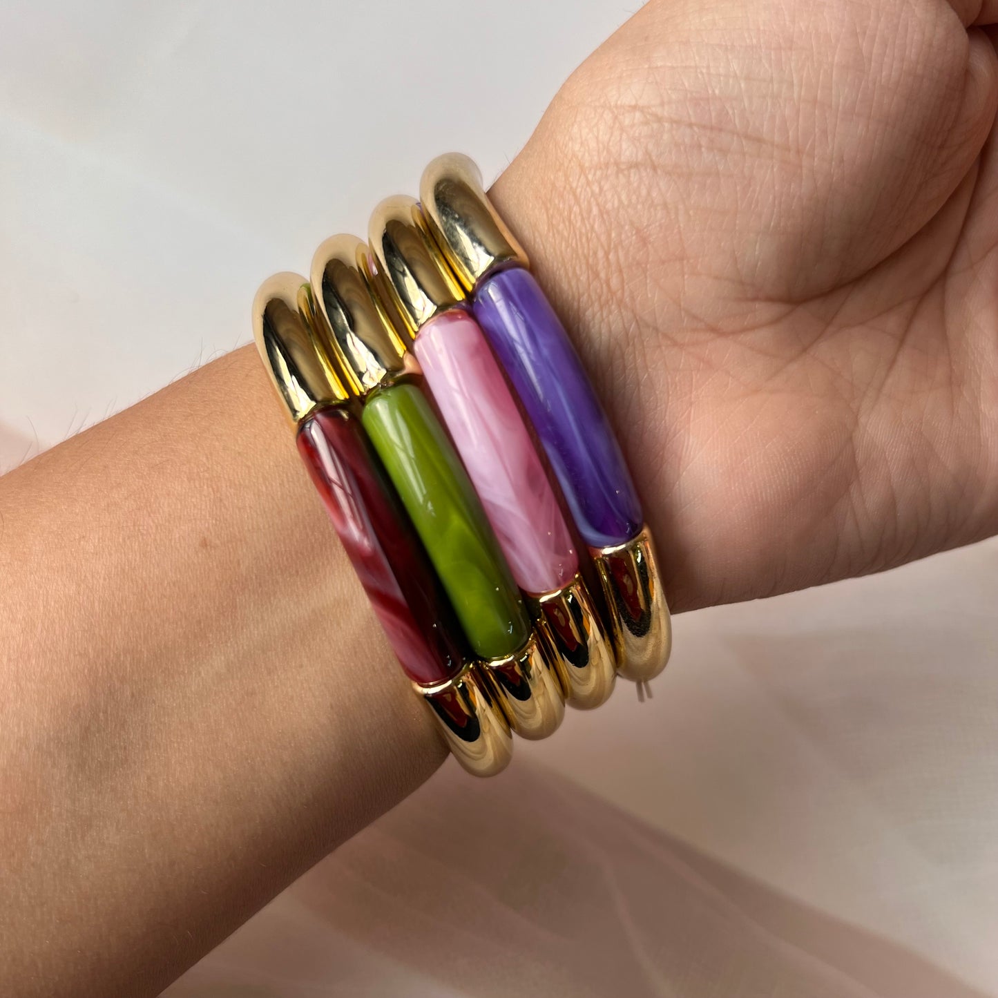 Color Pop Acrylic Bracelets