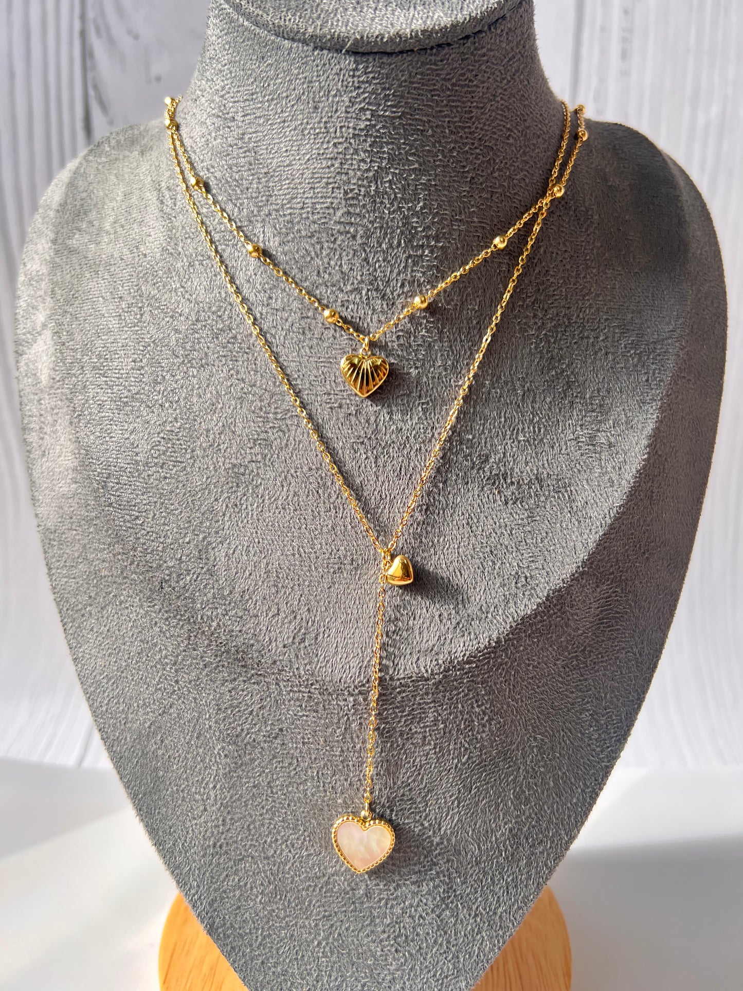 Monica Heart Layer Necklace