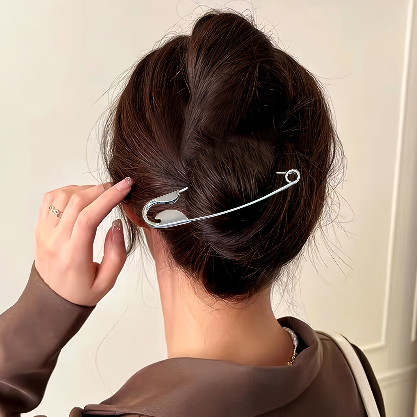 Safety Pin Hair Accessory