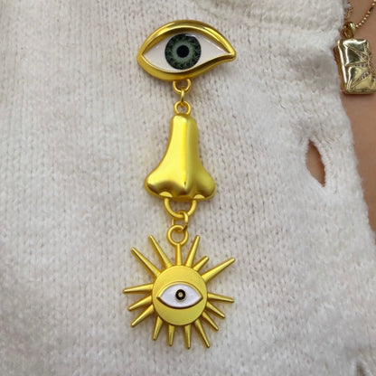 Neste Eye Brooch